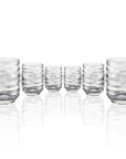 Tritan Ripple 13oz Clear Tumbler Set of 6 by Merritt Designs