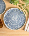 Modern family dinnerware dinner plate shatterproof tribal geometric design