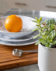 Merritt Designs White Marble 8.5 inch melamine salad plate is a great everyday plate
