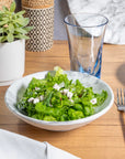 Merritt Designs White Marble Melamine 8 inch Round Salad Bowl Enjoy homemade salads