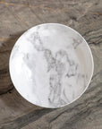 Merritt Designs White Marble 12 inch Round Melamine Serving Bowl wonderful Italian marble