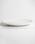Cream colored, 8-inch round melamine salad plate, front view, Merritt Designs