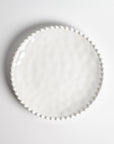 Cream colored, 8-inch round melamine salad plate, top view, Merritt Designs