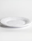 Merritt Designs White Rope 8 inch Melamine Salad Plate Side View