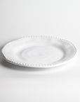 Merritt Designs White Rope 11 inch Melamine Dinner Plate 3/4 View