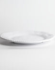 Merritt Designs White Rope 11 inch Melamine Dinner Plate Side View