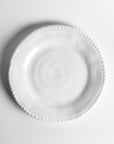 Merritt Designs White Rope 11 inch Melamine Dinner Plate Top View