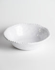 Merritt Designs White Rope 8 inch Melamine Salad Bowl 3/4 View