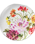 Garden Brights Collection by Kelly Ventura White 10.75 inch melamine plate,