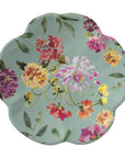Teal, 7.5 inch melamine salad plate, Garden Brights Collection by Kelly Ventura