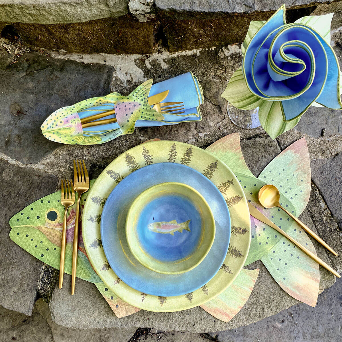 Lakeside Melamine Tableware Collection by Merritt Designs and Carole Shiber