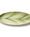 Merritt Designs Botanic Garden Lily Pad 19 inch x 7.5 inch Oval Melamine Appetizer Tray