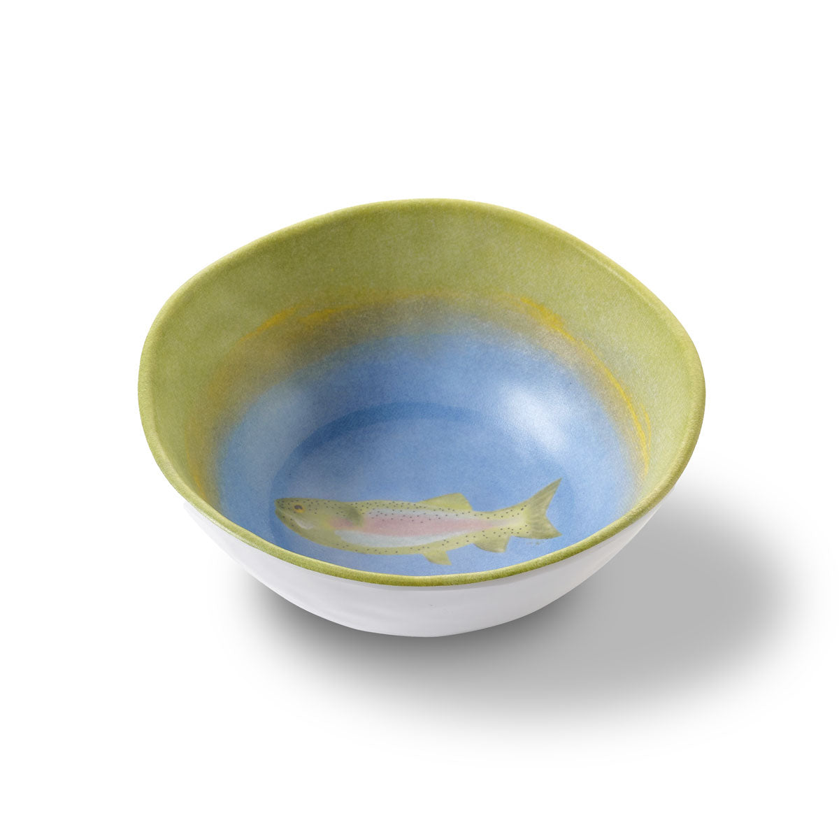 Merritt Designs Lakeside Trout 5.5 inch x 2.25 inch Melamine Dipping Bowl