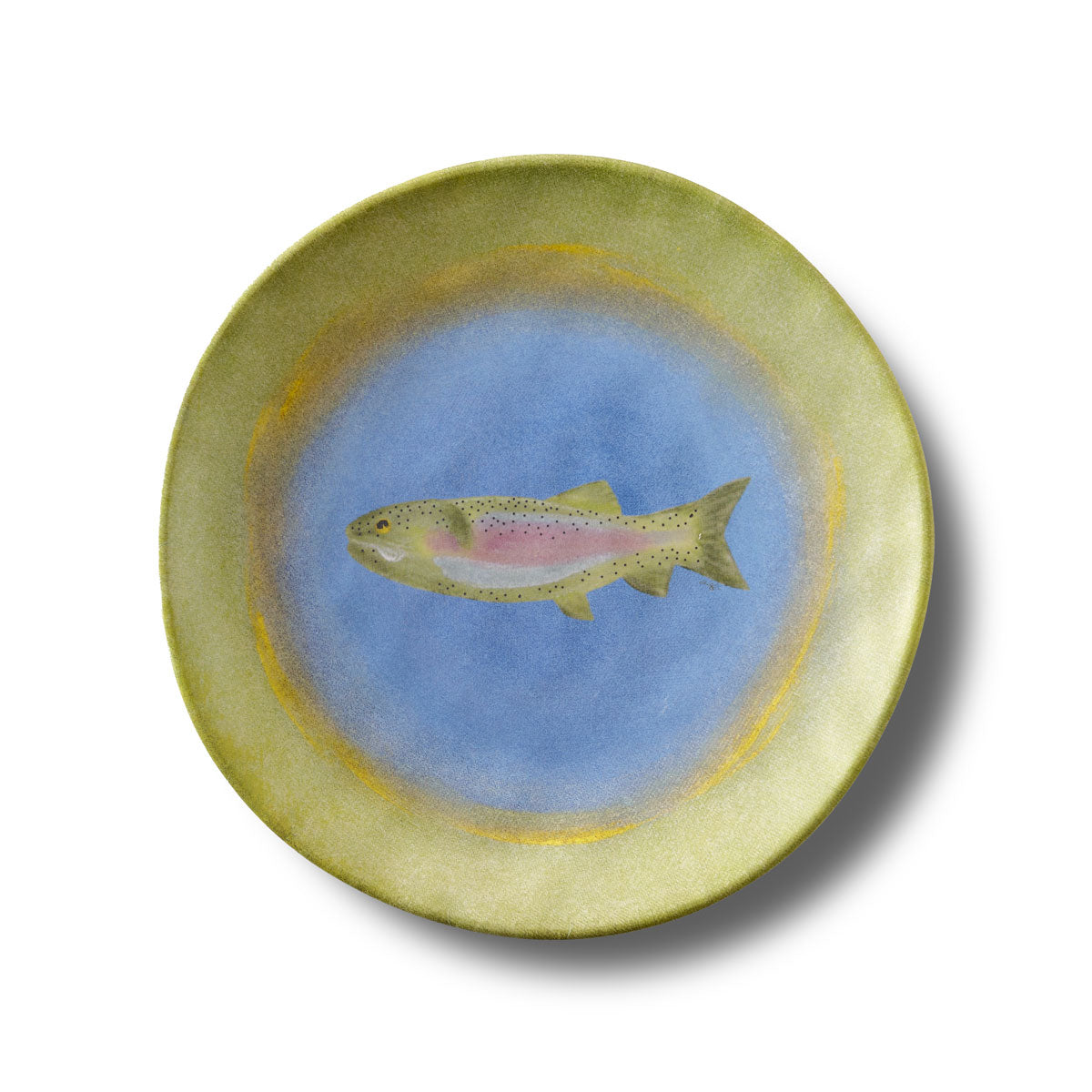 Merritt Designs Lakeside 8.5 inch Trout Melamine Salad Plate