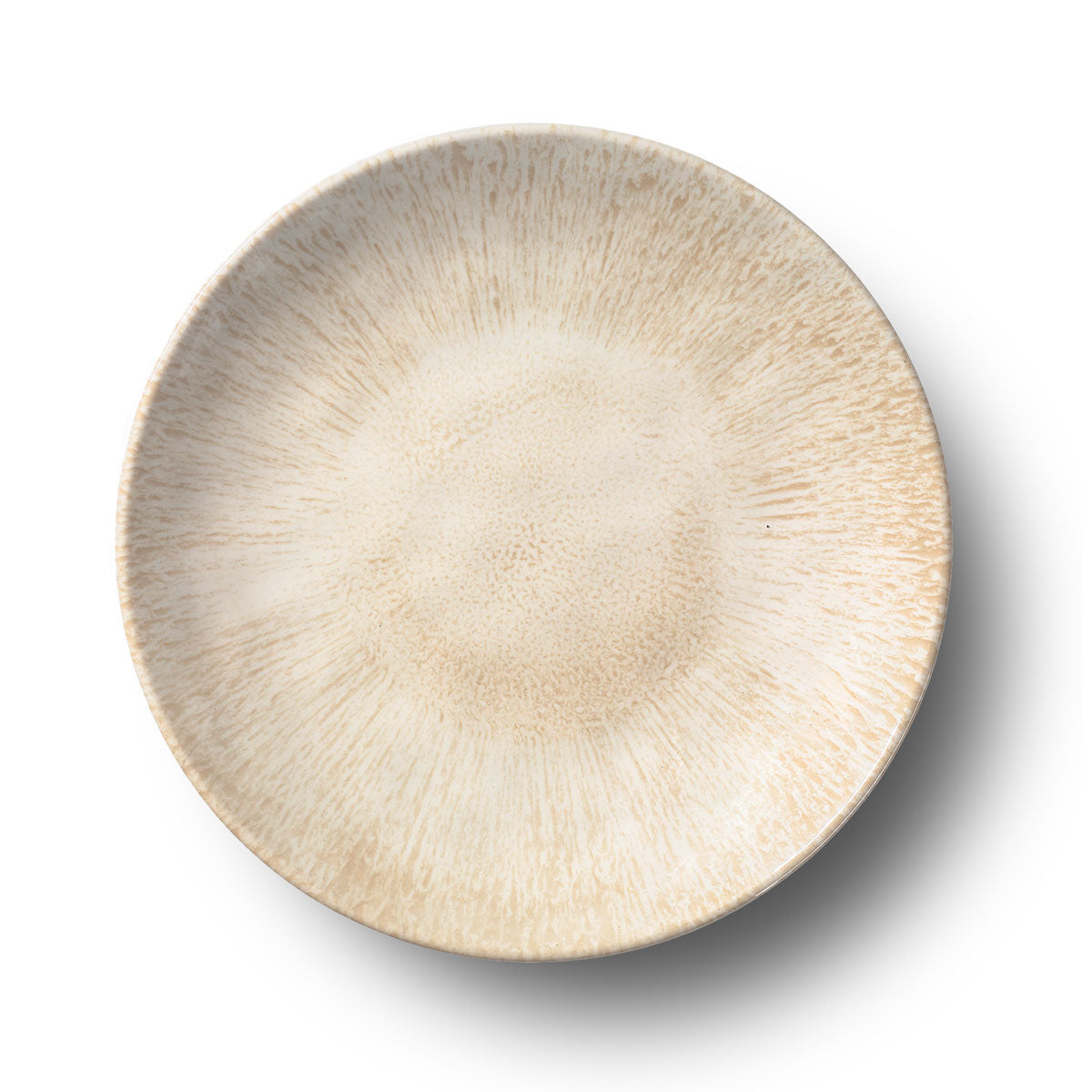 Merritt Designs Reactive Glaze 8.5 inch Beige Melamine Salad Plate