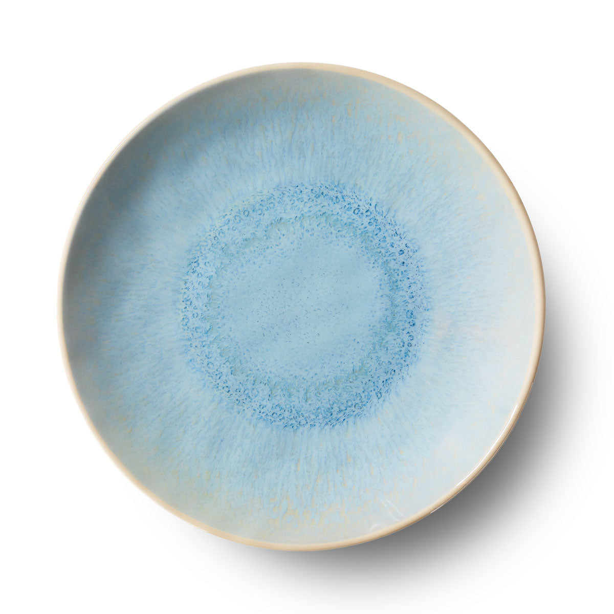 Merritt Designs Reactive Glaze Blue Melamine 8.5 inch Salad Plate