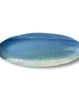 Merritt Designs Shoreline 19 inch x 7.5 inch Beach Oval Melamine Appetizer Tray