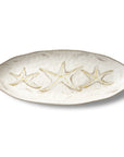 Merritt Designs Shoreline 19 inch x 7.5 inch Starfish Oval Melamine Appetizer Tray