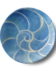 Merritt Designs Shoreline 8.5 inch Water Nautilus Melamine Salad Plate