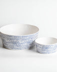 Merritt Designs Tribal Blue Melamine Bowls Collection
