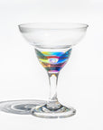 BPA-Free Merritt Designs Teardrop Rainbow 11oz Acrylic Margarita Glass