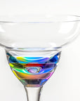 BPA-Free Merritt Designs Teardrop Rainbow 11oz Acrylic Margarita Glass