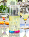 Merritt Designs Teardrop 51.2oz Acrylic Water Pitcher with margaritas