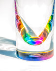 Merritt Designs Teardrop Rainbow 5oz Acrylic Tumbler detailed view of rainbow coloring