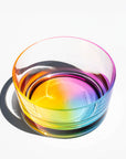 Merritt Designs Teardrop Rainbow 6" Acrylic Salad Bowl vibrant rainbow coloring