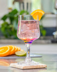 Merritt Designs Teardrop Rainbow 8oz Acrylic Wine Drinkware Wineware in the kitchen