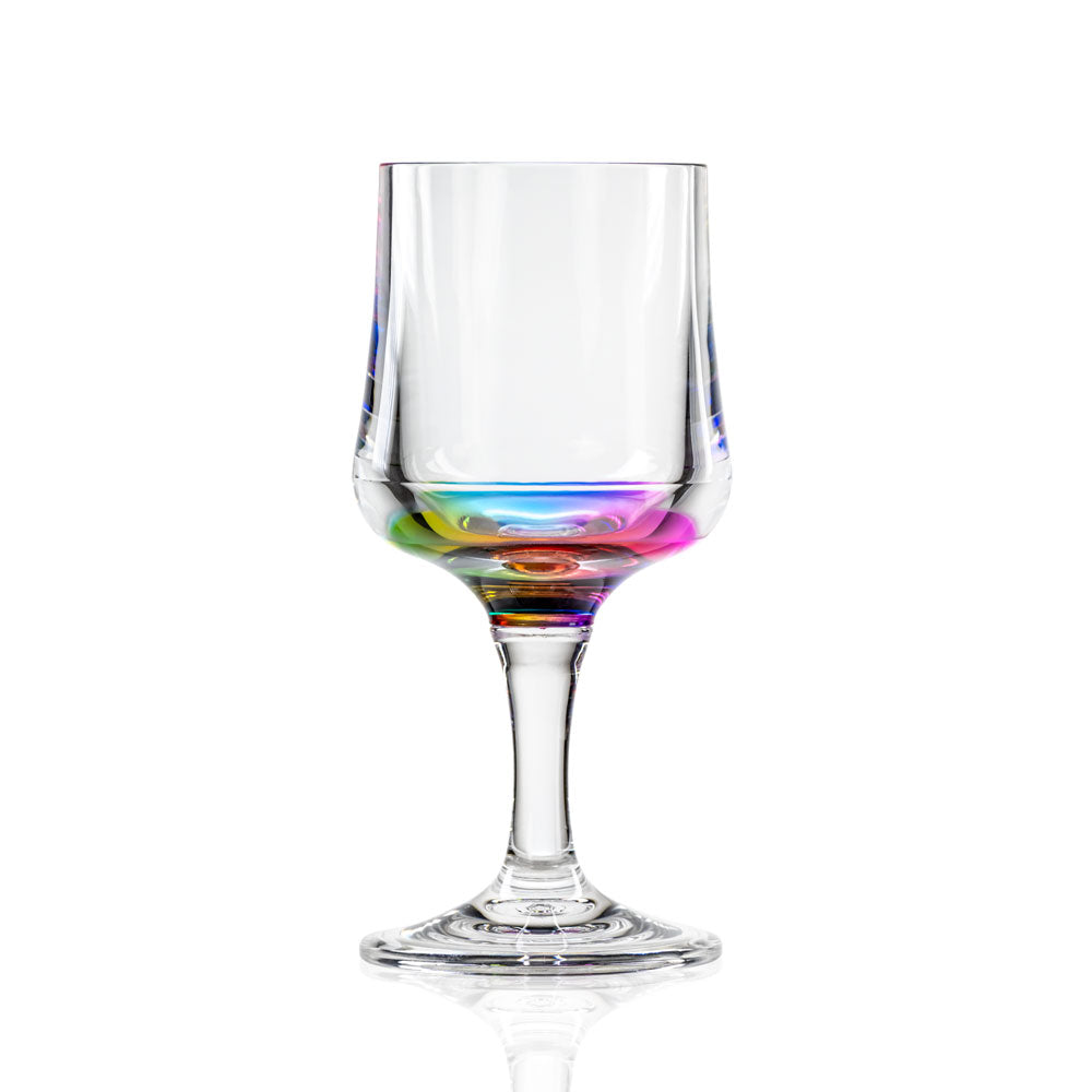 Merritt Designs Teardrop Rainbow 8oz Acrylic Wine Drinkware Wineware