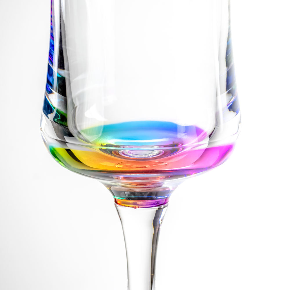 Merritt Designs Teardrop Rainbow 8oz Acrylic Wine Drinkware Wineware rainbow coloring