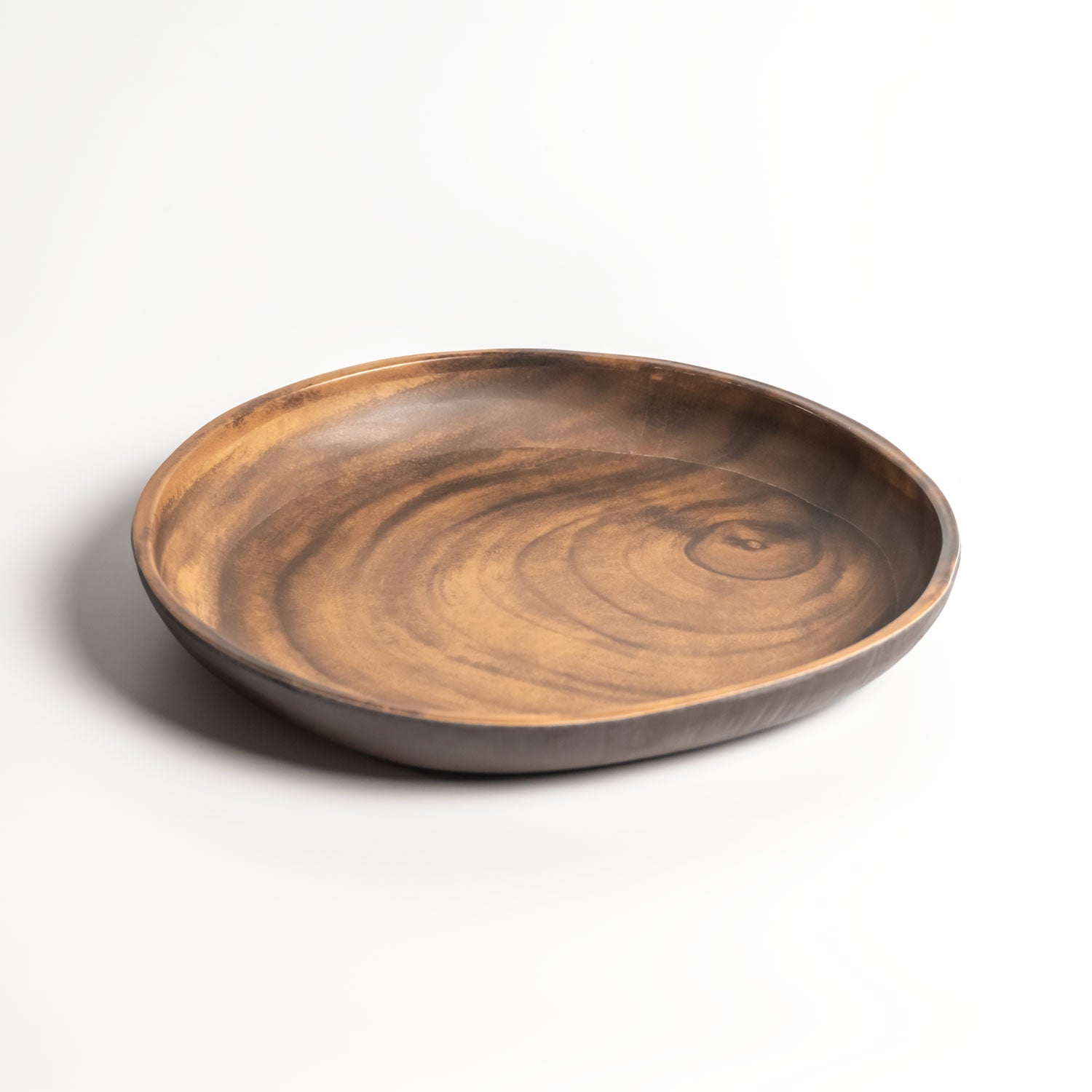 Merritt Designs Sequoia Wood 8-inch Salad Plate 3/4 View