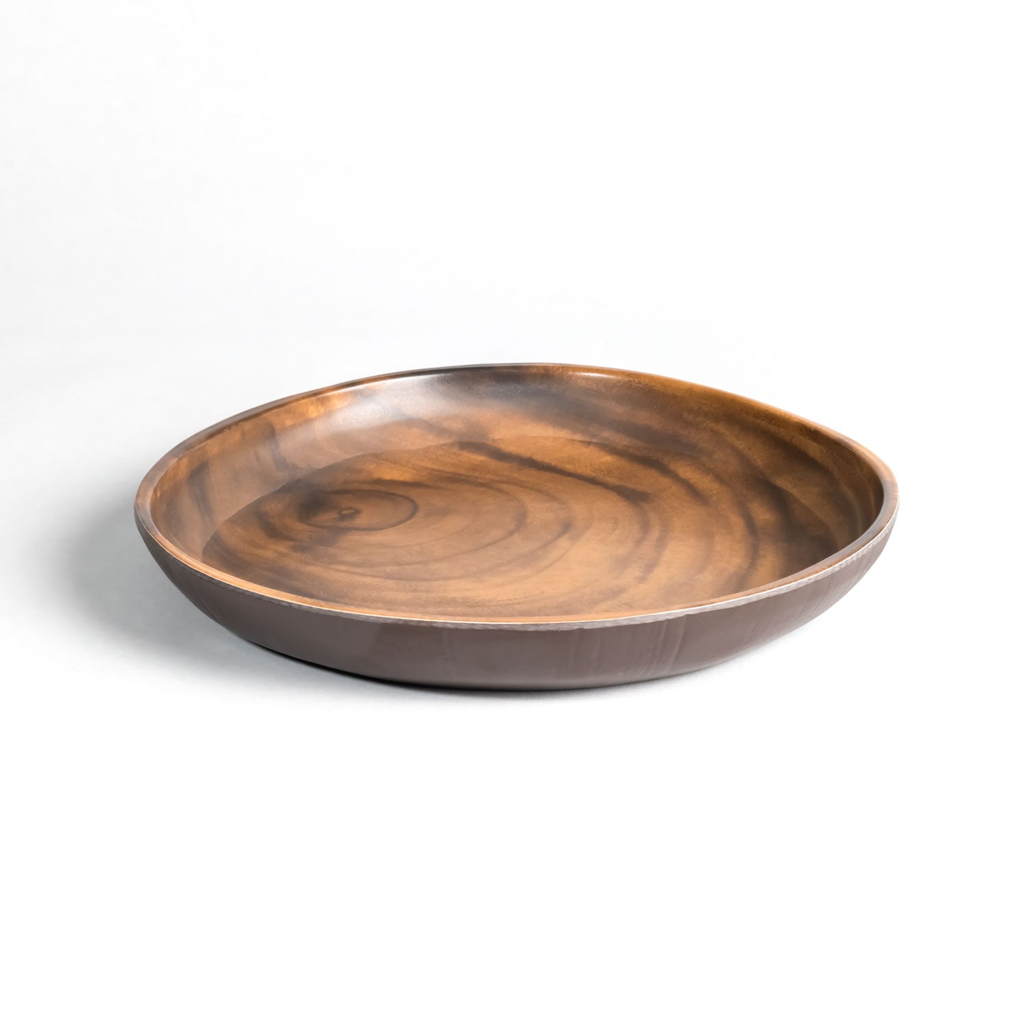 Merritt Designs Sequoia Wood 8-inch Salad Plate Side View