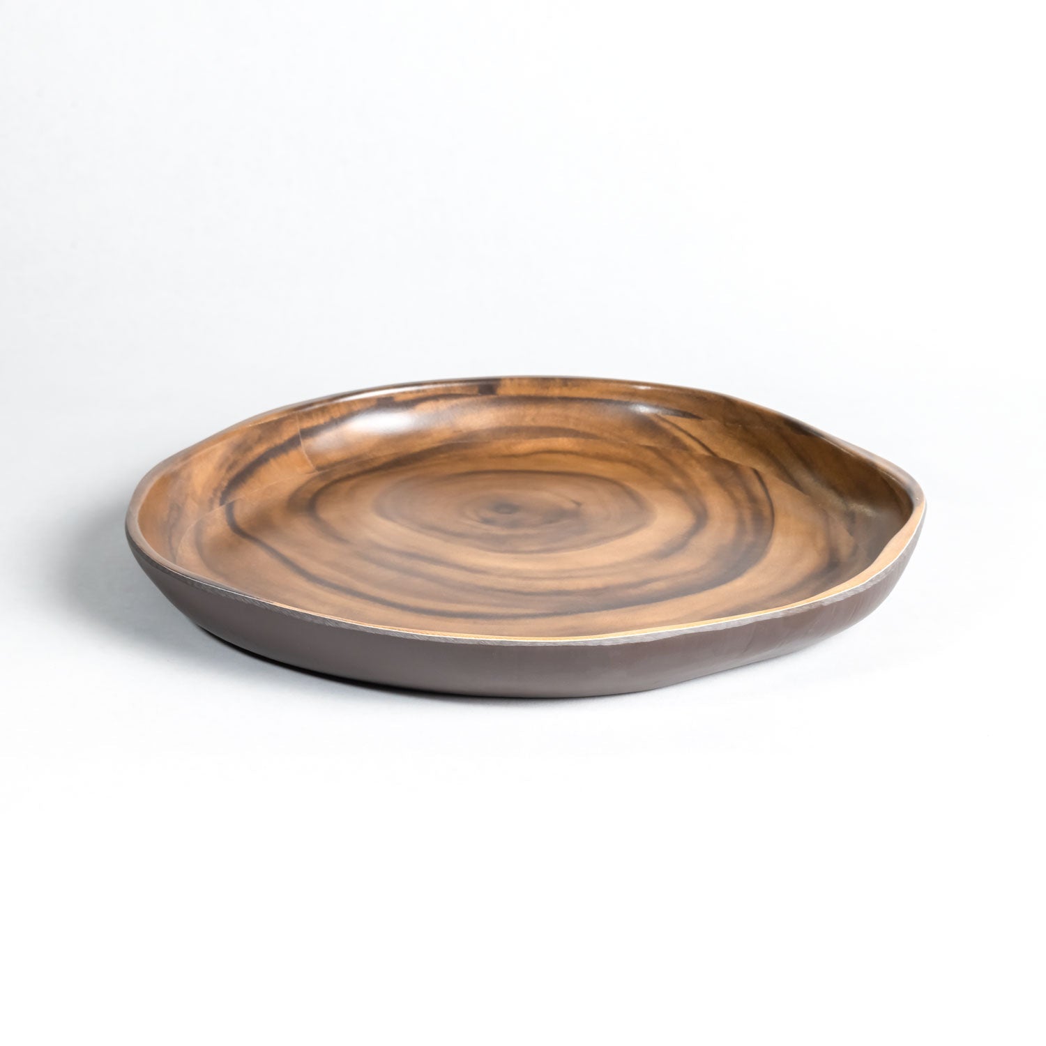 Merritt Designs Sequoia Wood 9.5-inch Dinner Plate Side View