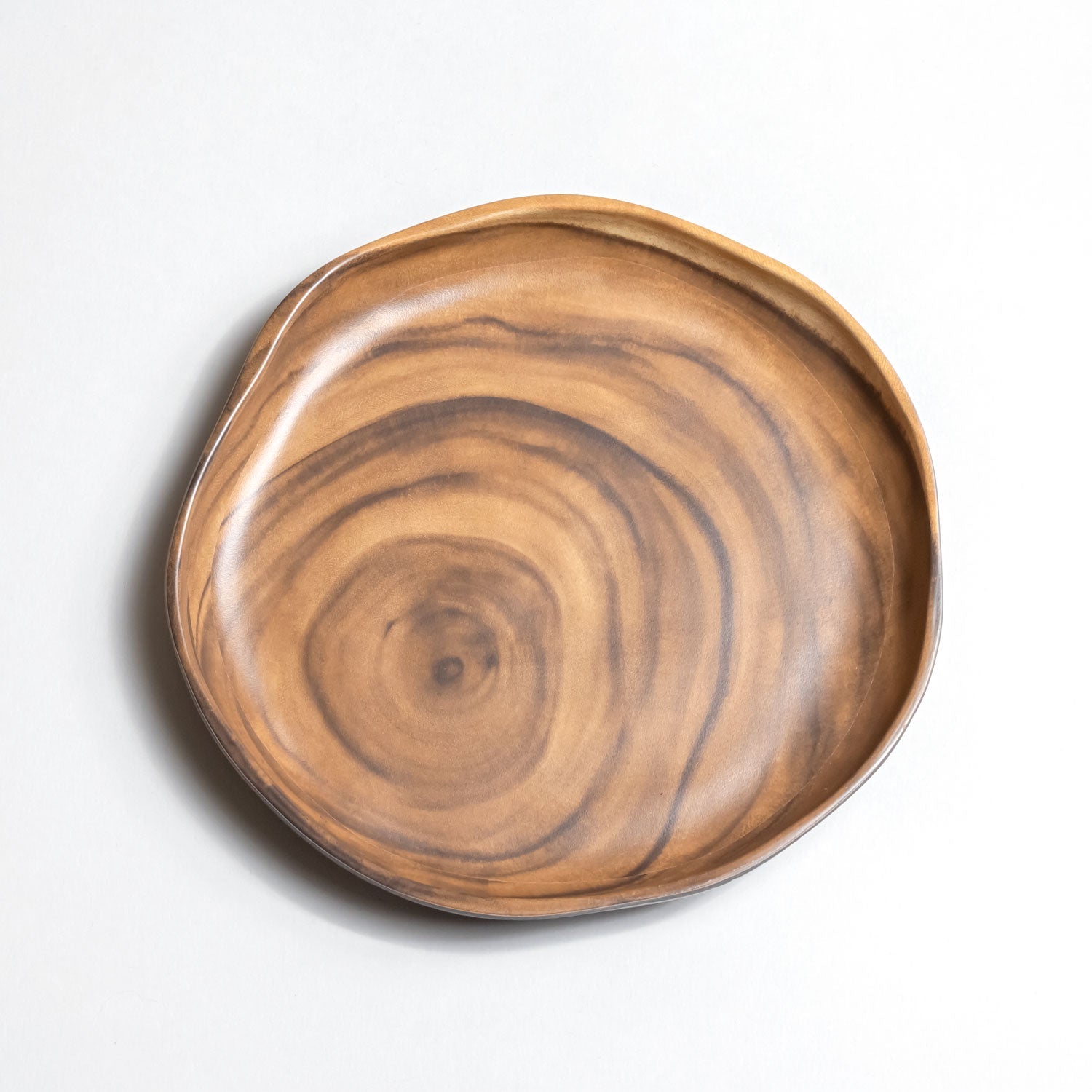 Merritt Designs Sequoia Wood 9.5-inch Dinner Plate Top View