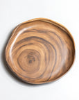 Merritt Designs Sequoia Wood 9.5-inch Dinner Plate Top View