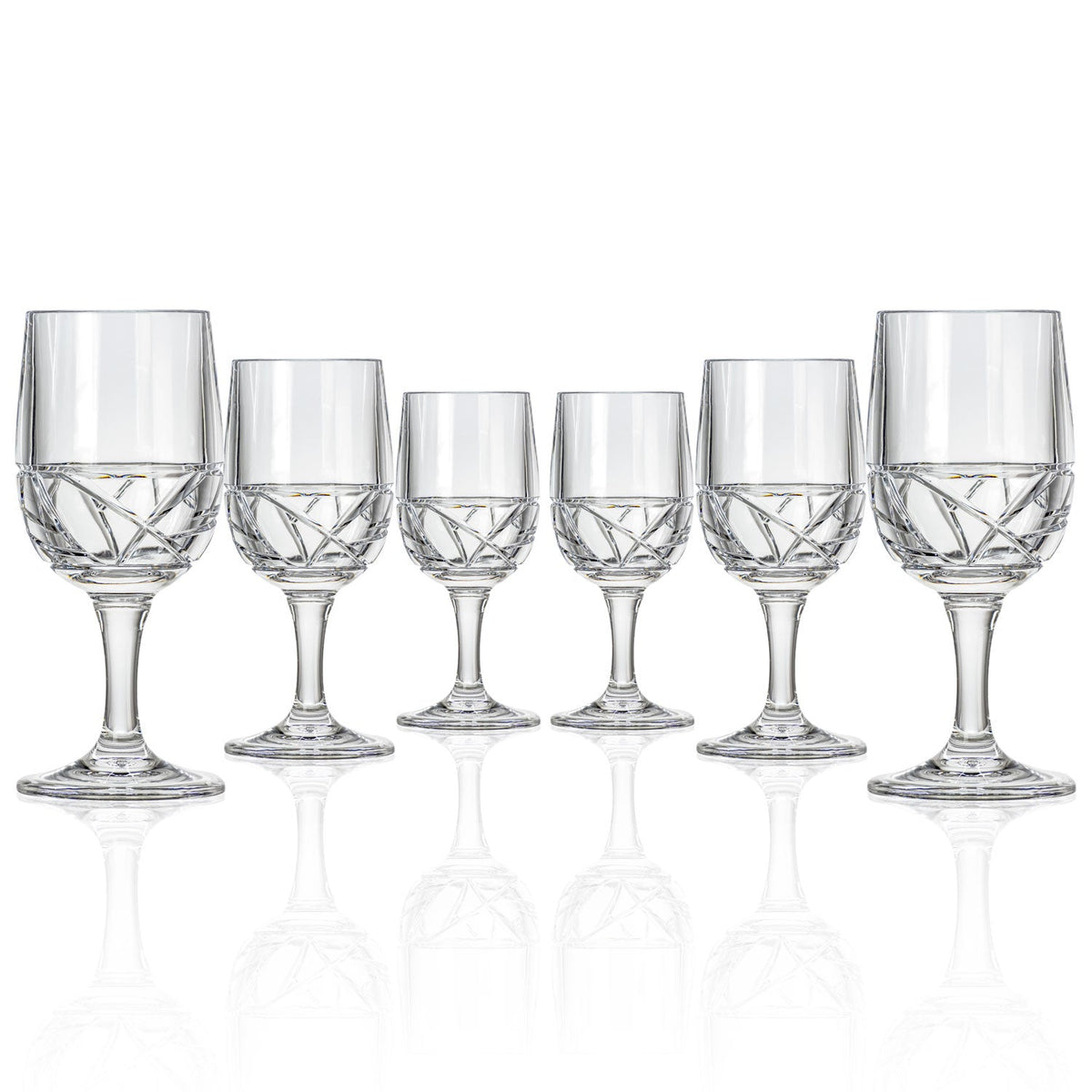 White Acrylic Floating Wine Glass