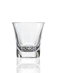 10-ounce clear acrylic tumbler in the Fiori collection by Merritt Designs. Front view on white background