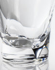 10-ounce clear acrylic tumbler in the Fiori collection by Merritt Designs. Detailed view on white background