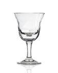 10-ounce clear acrylic wine glass in the Fiori collection by Merritt Designs. Front view on white background