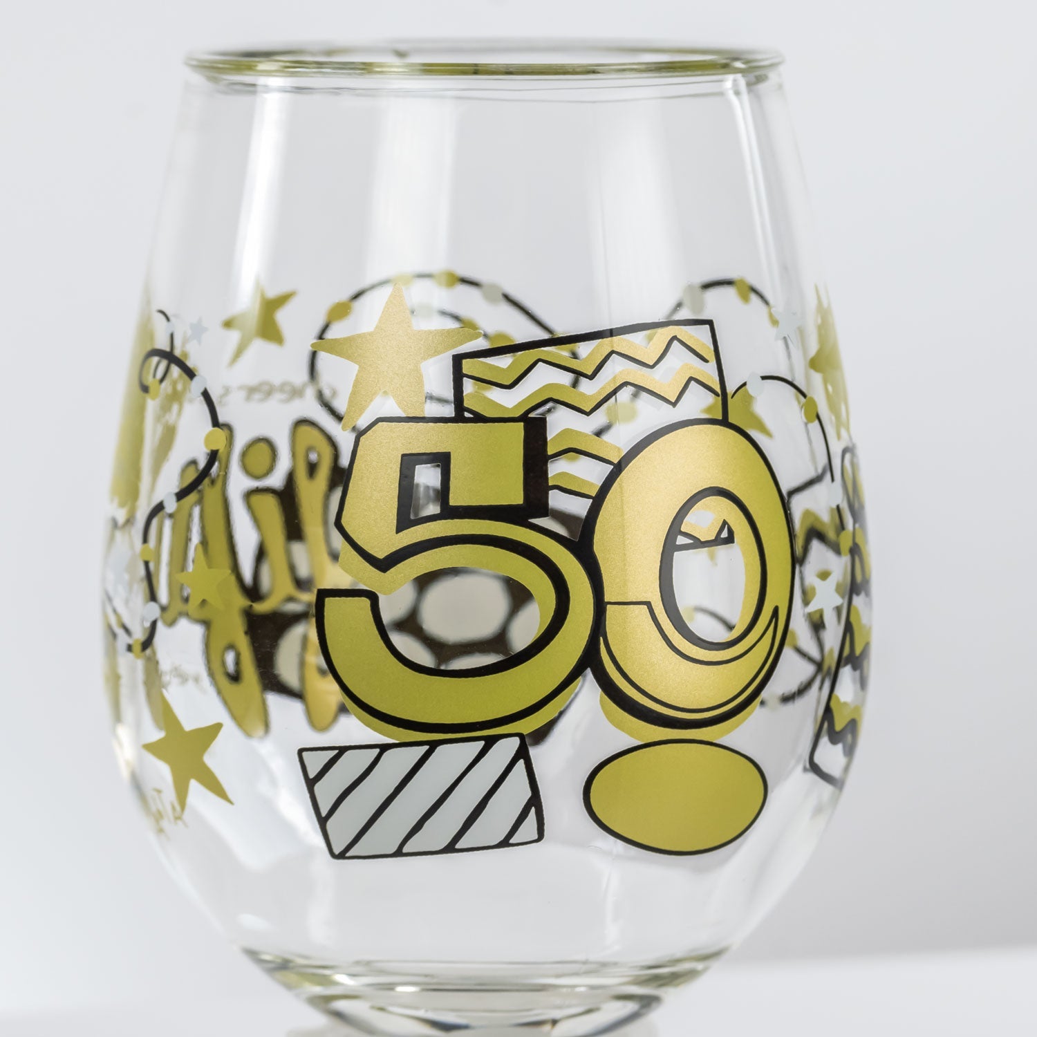 Lolita 50 Years Old Party to go 15oz Acrylic Stemless Wine Glass