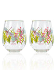Lolita Dragonfly Party to go 15oz Acrylic Stemless Wine Glasses set of 2