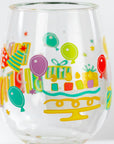 Lolita Happy Birthday Party to go 15oz Acrylic Stemless Wine Glass