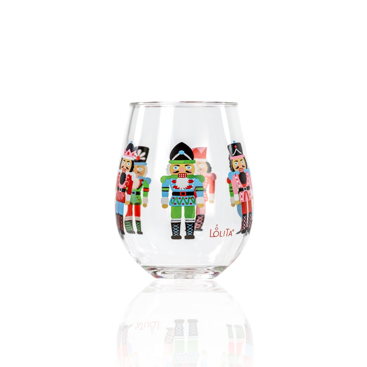 Lolita Nutcracker Party to go 15oz Acrylic Stemless Wine Glass