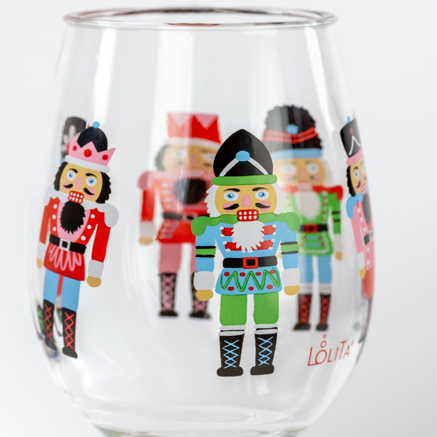 Lolita Nutcracker Party to go 15oz Acrylic Stemless Wine Glass