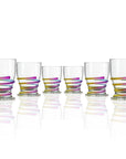BPA-Free Set of 6 Merritt Designs Rope Rainbow 13oz Acrylic Tumbler