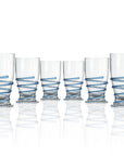 BPA-Free Set of 6 Merritt Designs Rope Blue 19oz Acrylic Tumbler