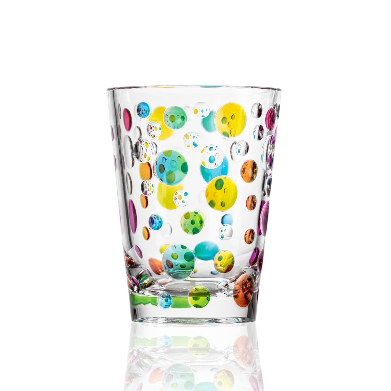 BPA-Free Merritt Designs Satin Pearl Rainbow 14oz Acrylic Tumbler