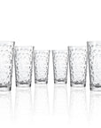 BPA-Free Set of 6 Merritt Designs Satin Pearl Clear 20oz Acrylic Tumbler